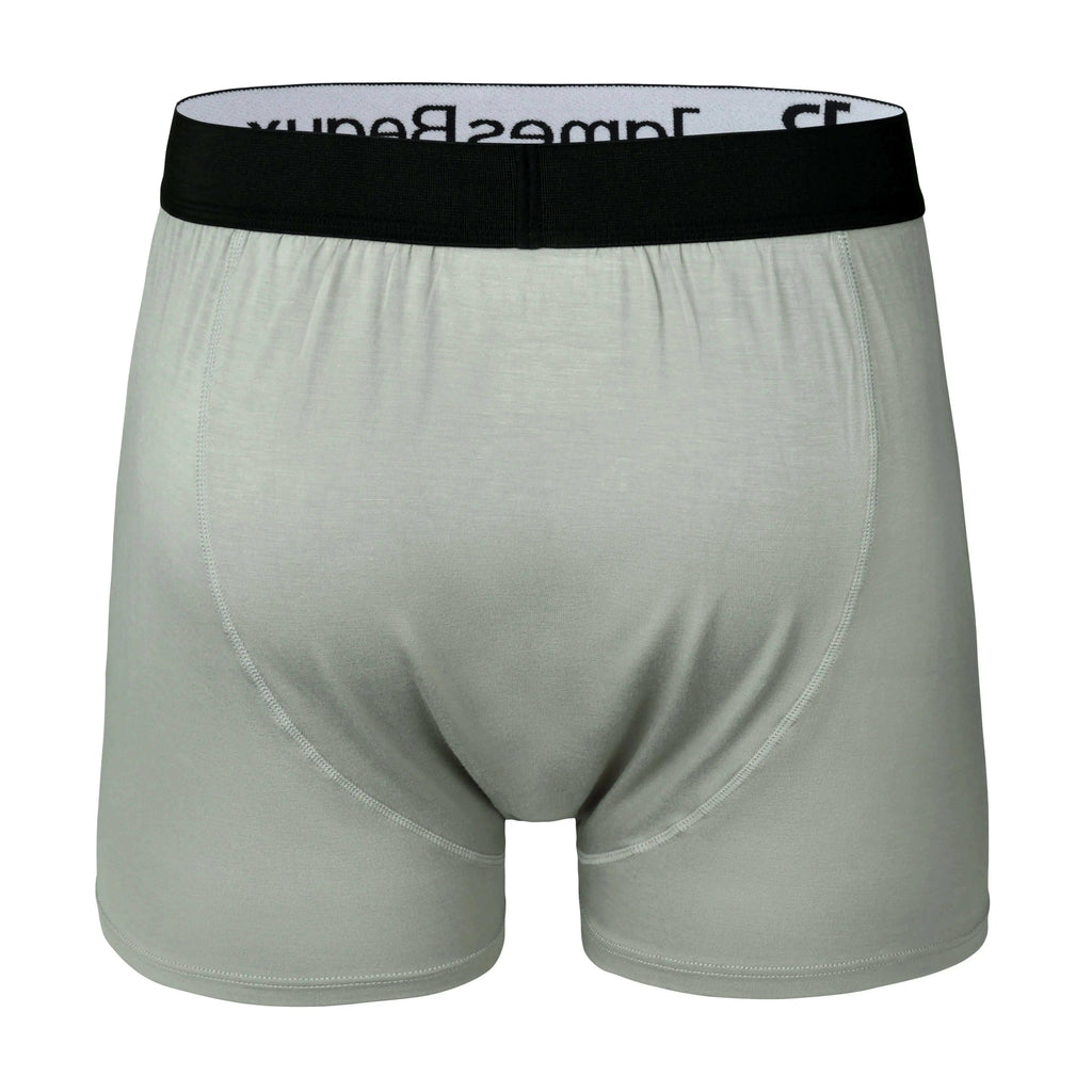Boxer Shorts for Men Gray Bamboo Boxer Shorts by James Beaux