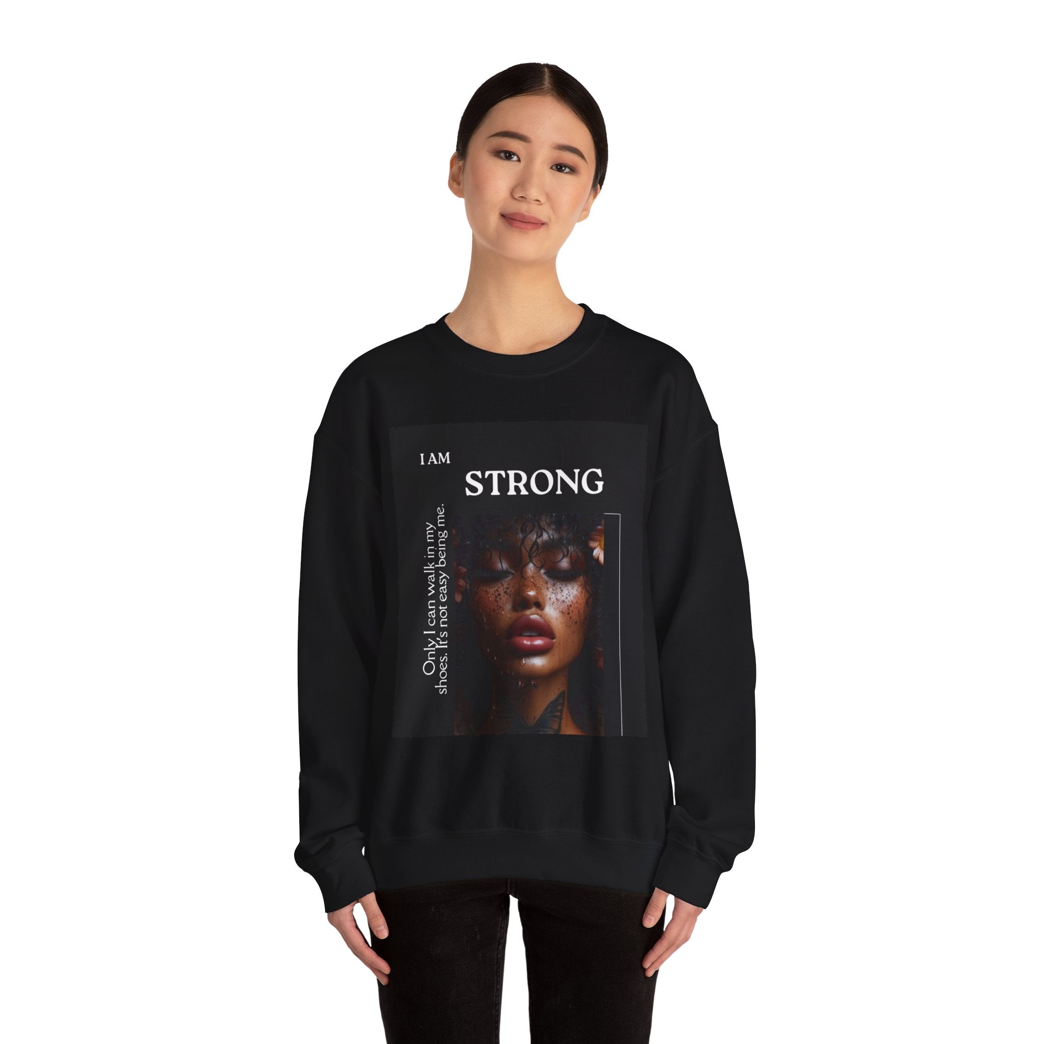 “I Am STRONG” Heavy Blend™ Crewneck
