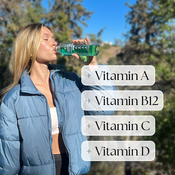 Chlorophyll Water® (Case of 12): Purified Mountain Spring Water with Essential Vitamins