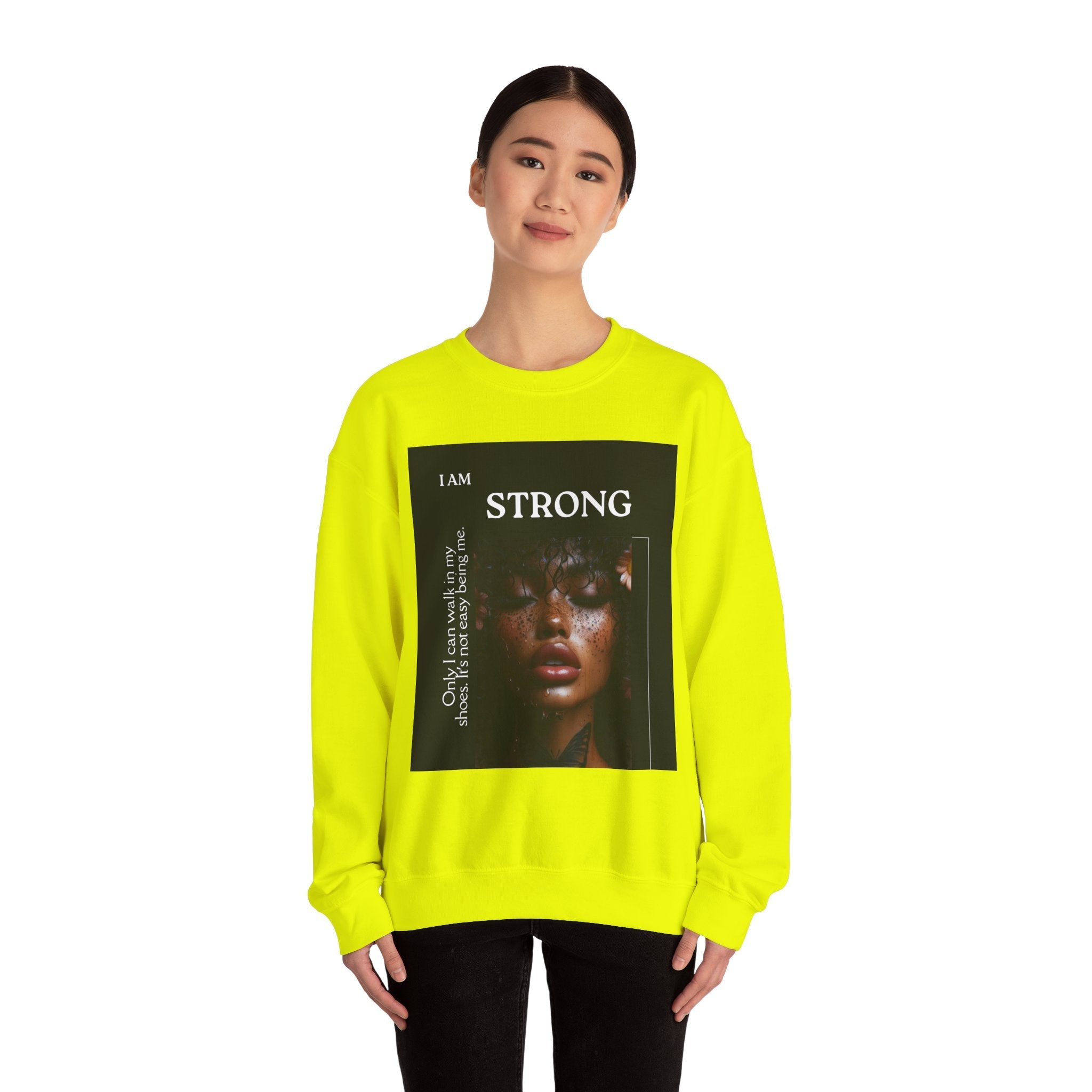 “I Am STRONG” Heavy Blend™ Crewneck