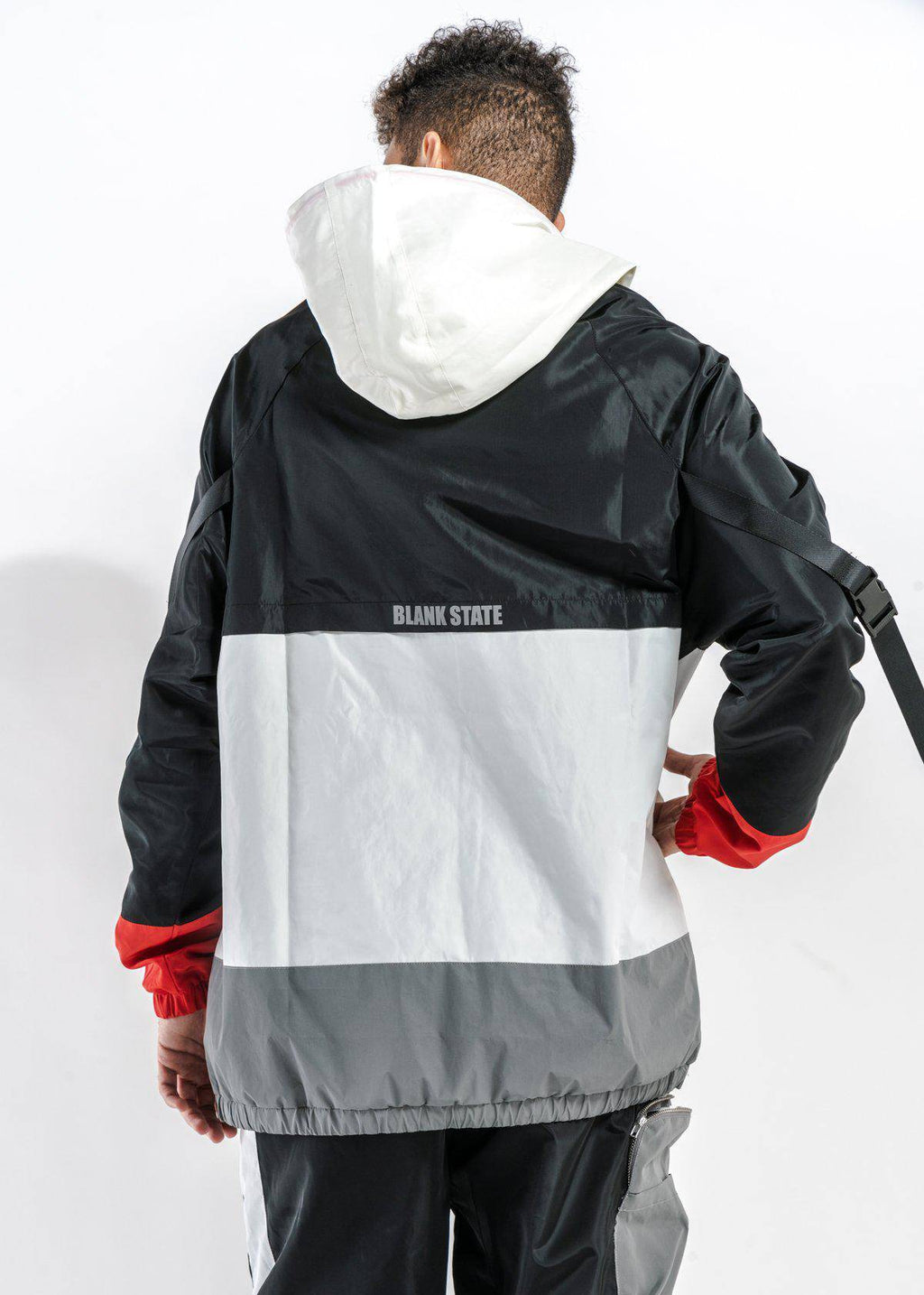 Blank State Men's Glow in the Dark Anorak in White