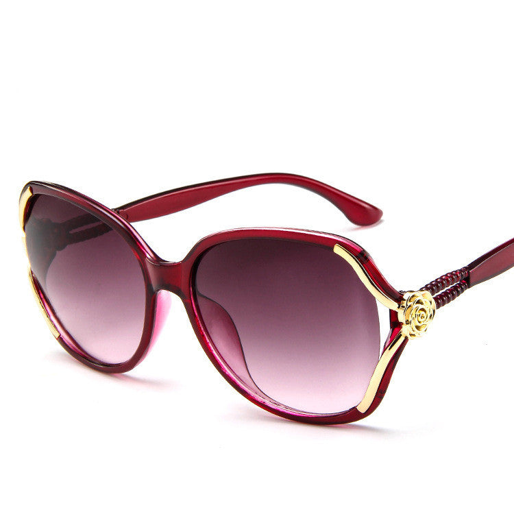 Elegant Rose Sunglasses - Vintage Chic for Women