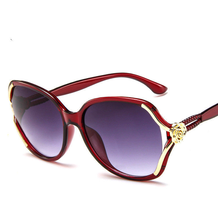 Elegant Rose Sunglasses - Vintage Chic for Women