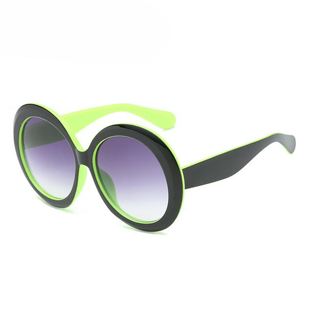Retro Oversized Round Sunglasses - Unisex Style