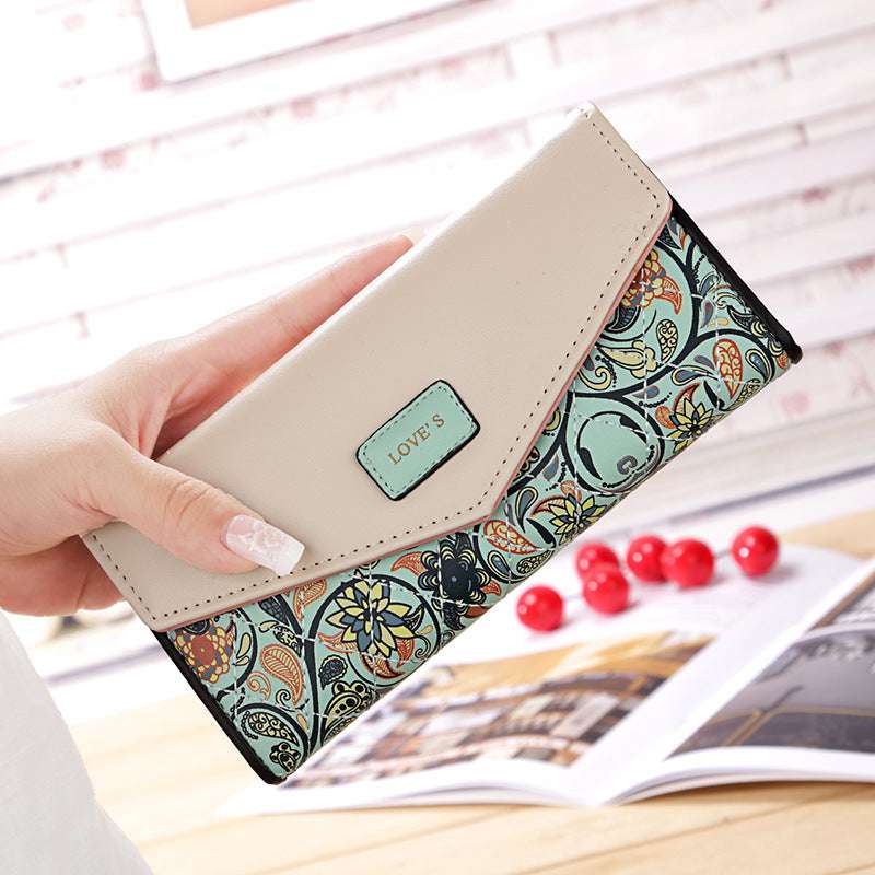The Blooming Bloom Wallet - Floral PU Leather Clutch with Zipper Closure