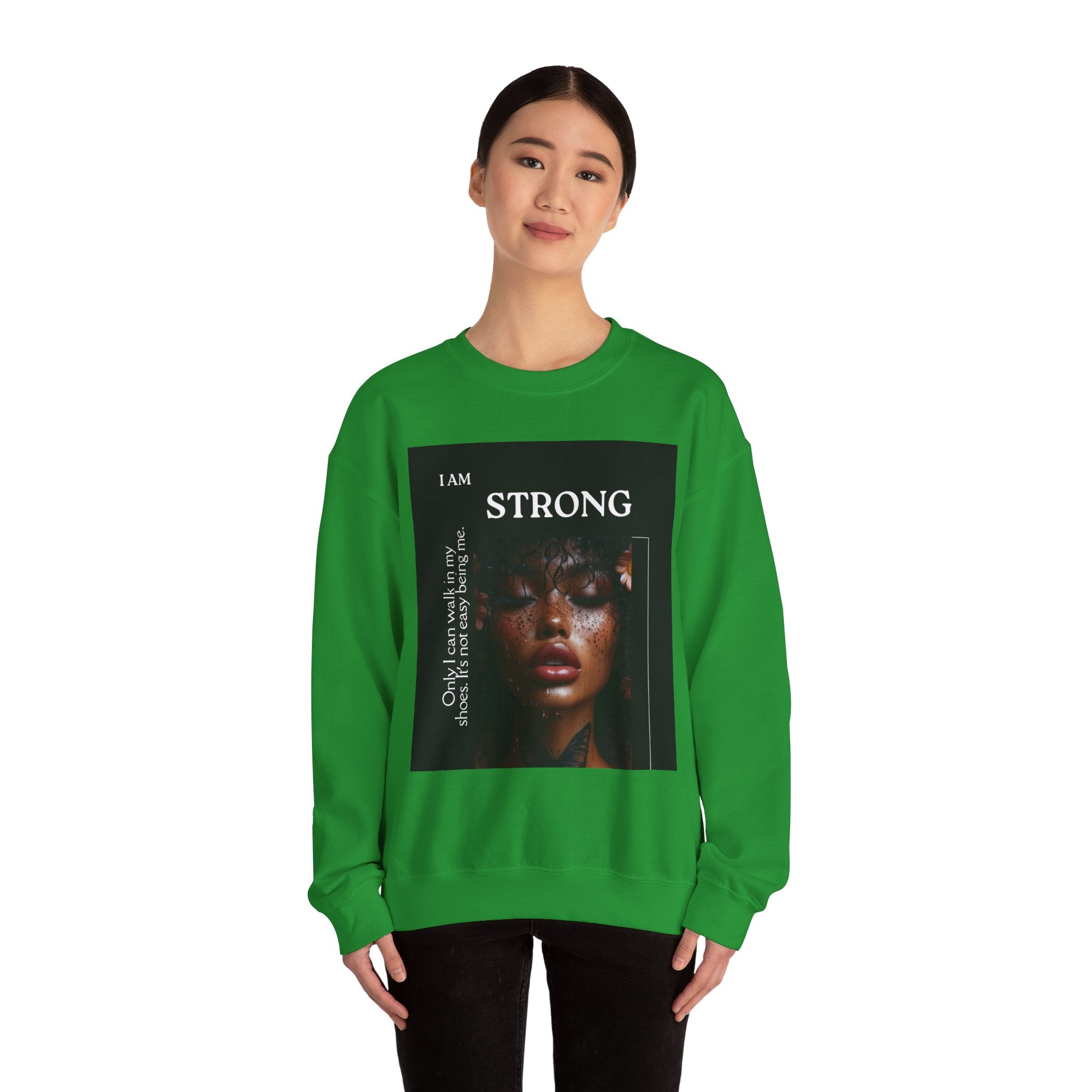 “I Am STRONG” Heavy Blend™ Crewneck