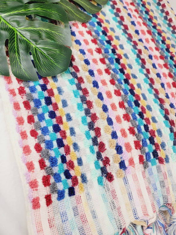 Bath Towels, Organic Turkish Cotton Pom Pom Towels