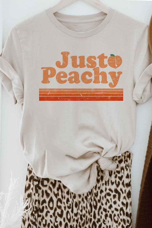 “JUST PEACHY” GRAPHIC TEE
