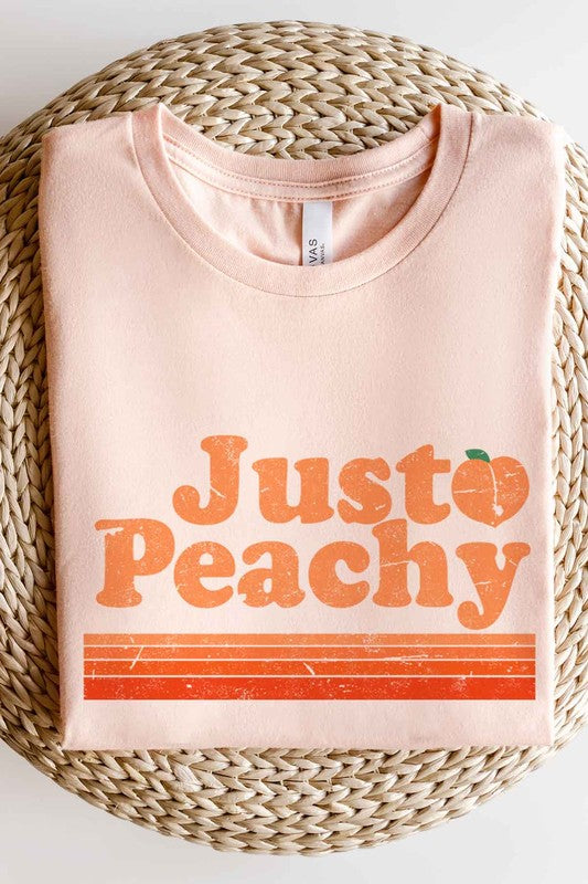“JUST PEACHY” GRAPHIC TEE