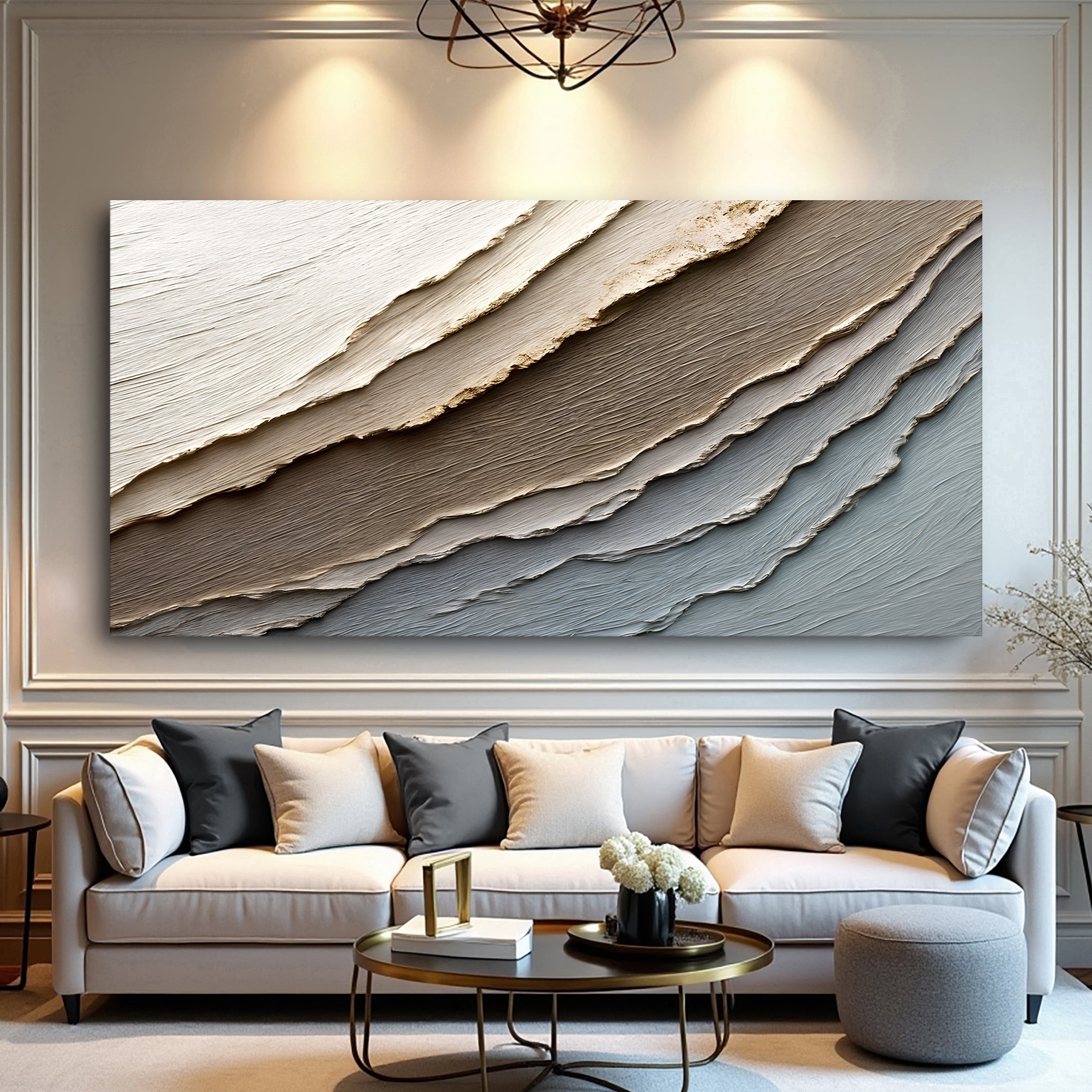 Abstract Earth Tones Wall Art