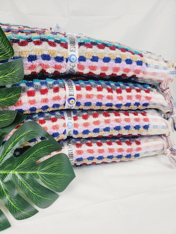 Bath Towels, Organic Turkish Cotton Pom Pom Towels