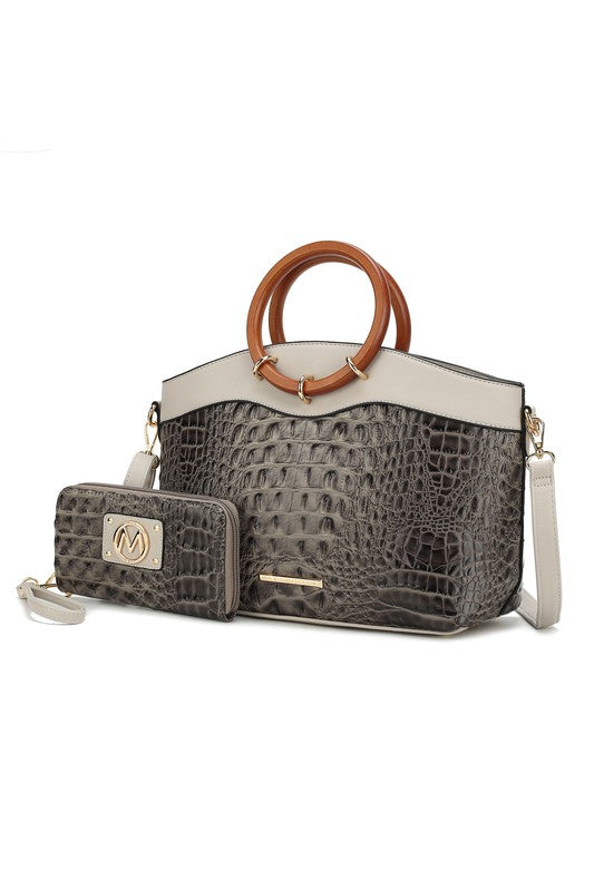 “Phoebe” Tote with Wristlet Wallet Bag