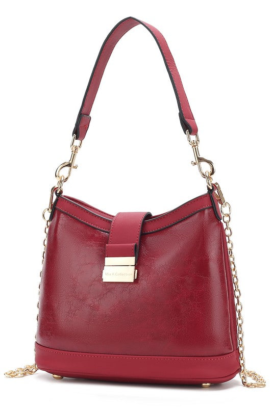 “Pilar” Vegan Leather Shoulder Bag