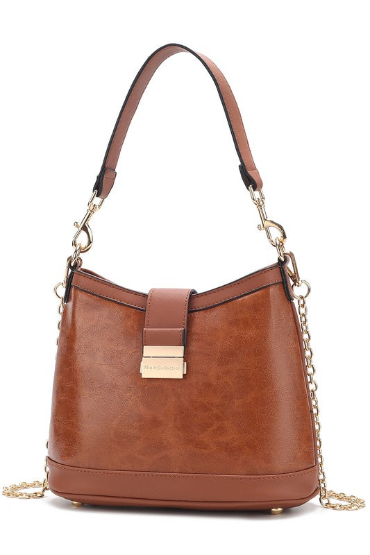 “Pilar” Vegan Leather Shoulder Bag