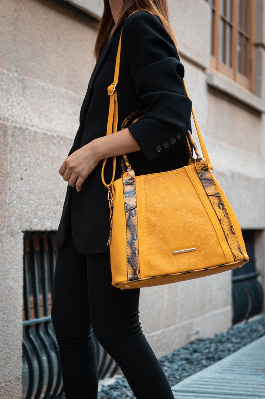 MKF Kenna Snake embossed Tote Bag