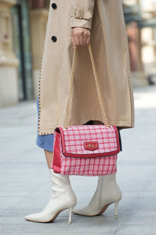 MKF Mackenzie Tweed Women's Shoulder Bag