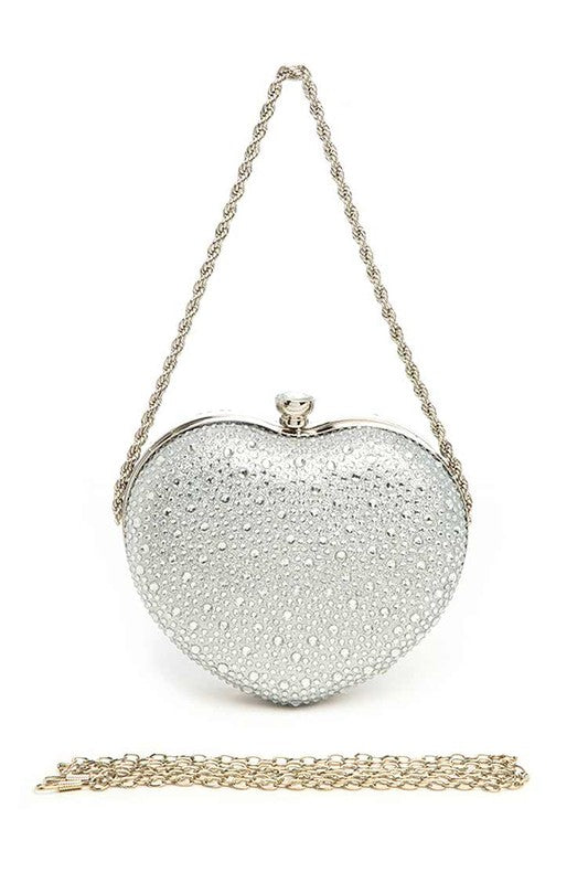 “Heart On Ice” Heart Clutch