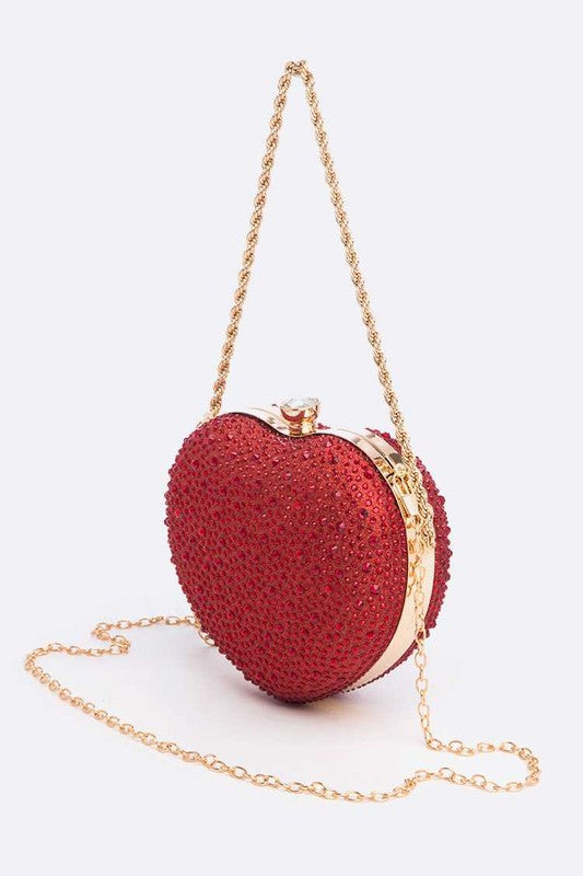 “Heart On Ice” Heart Clutch