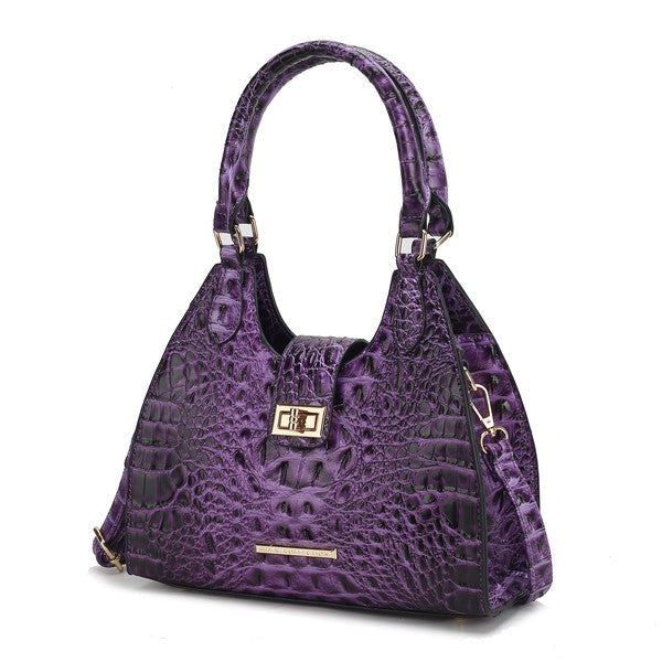 MKF Ava Faux Crocodile-Embossed Tote Bag
