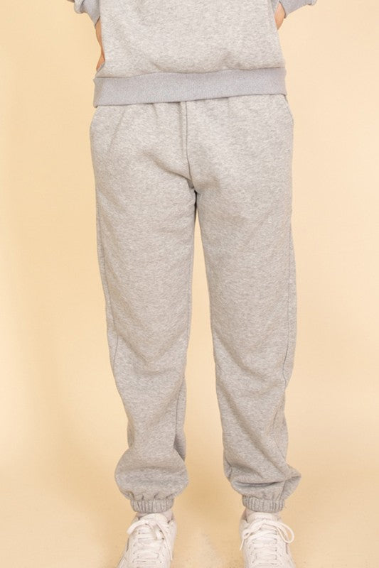 Side Pocket Drawstring Waist Sweatpants