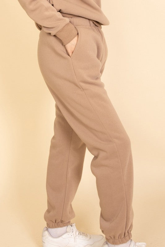 Side Pocket Drawstring Waist Sweatpants