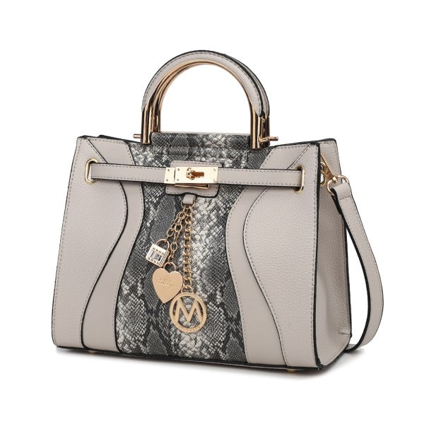 Cassia vegan Leather Satchel Bag