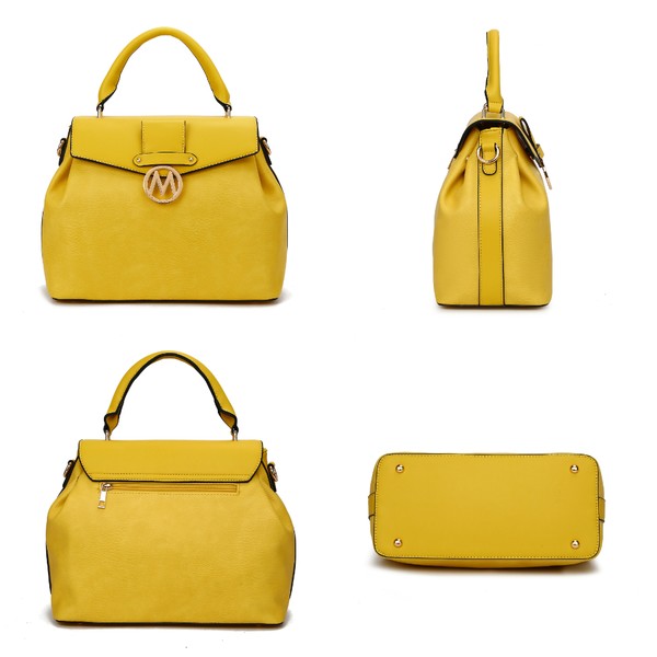 Aurora Vegan Leather Satchel and Wallet