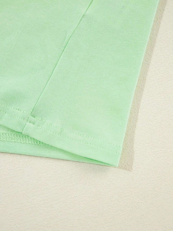 Boho Cotton 90's Color Block Sleeve Loose Fit Top