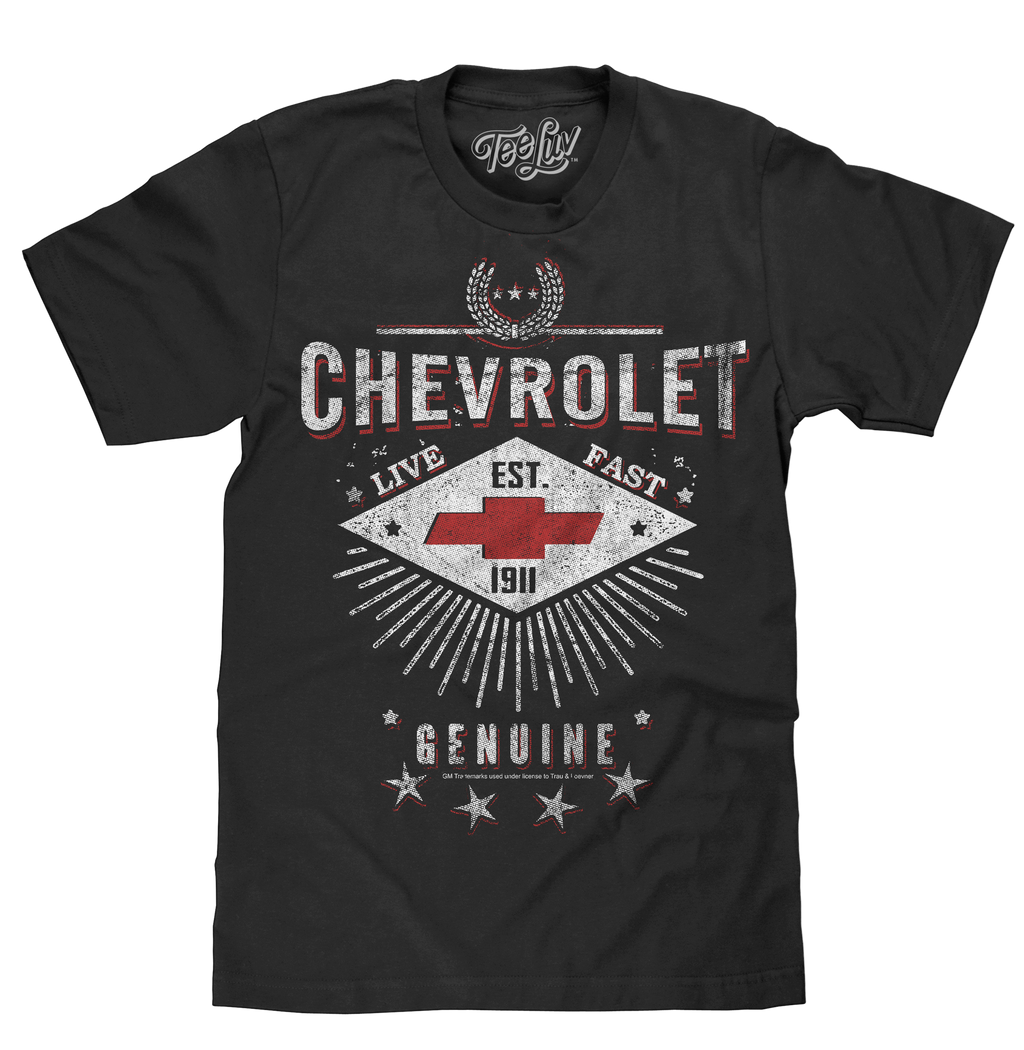Chevrolet Live Fast T-Shirt - Black