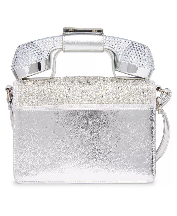 Betsey Johnson Party Line Faux Rhinestone Phone Bag