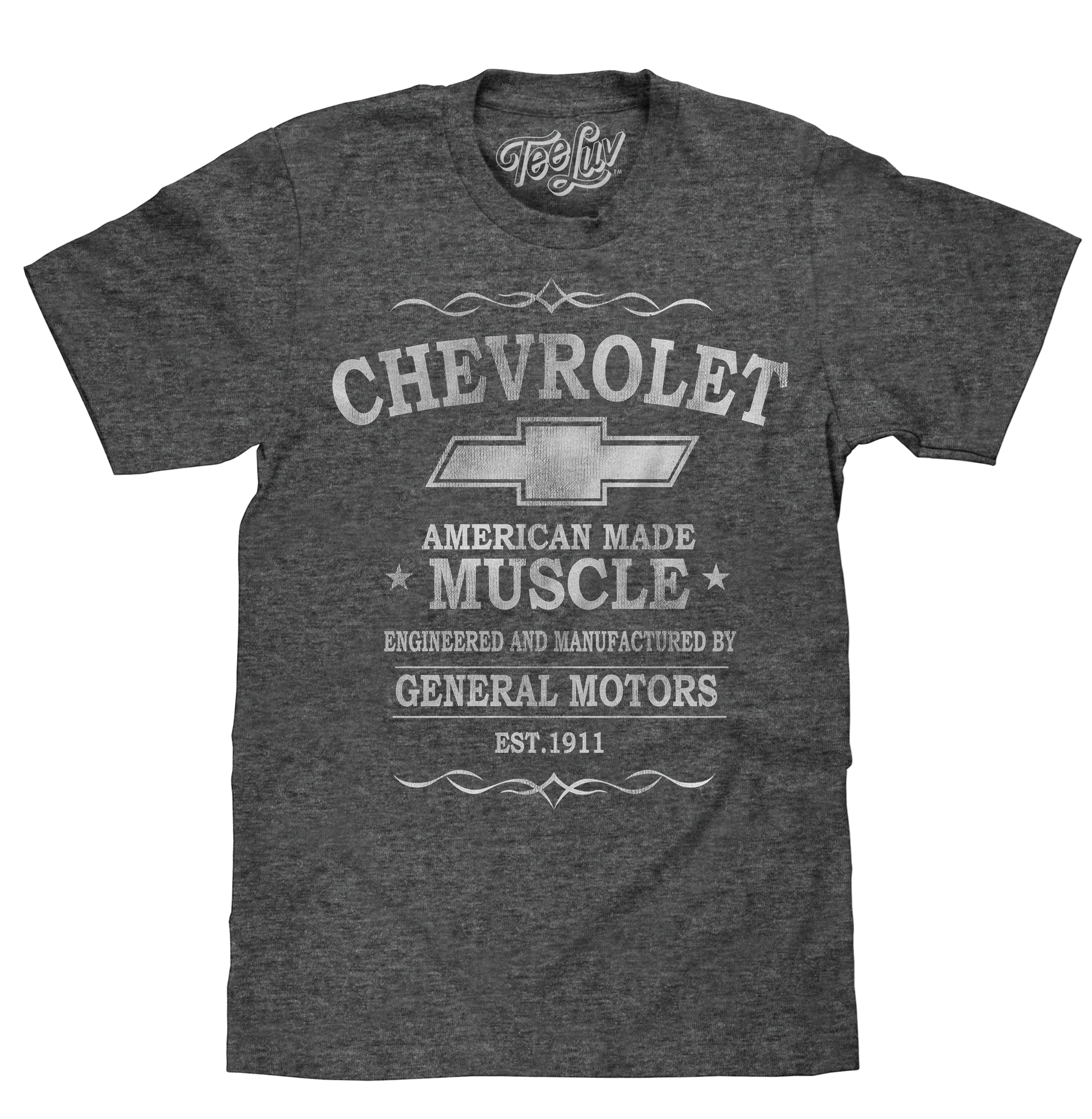 Chevrolet American Made Muscle T-Shirt - Gray