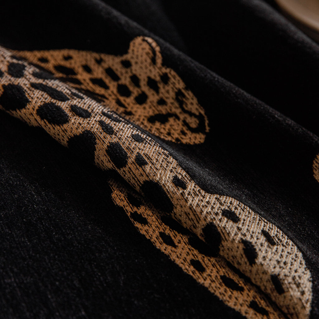 Leopard Sofa Cover Blanket Stylish Furniture Protector Throw for Couches & Loveseats