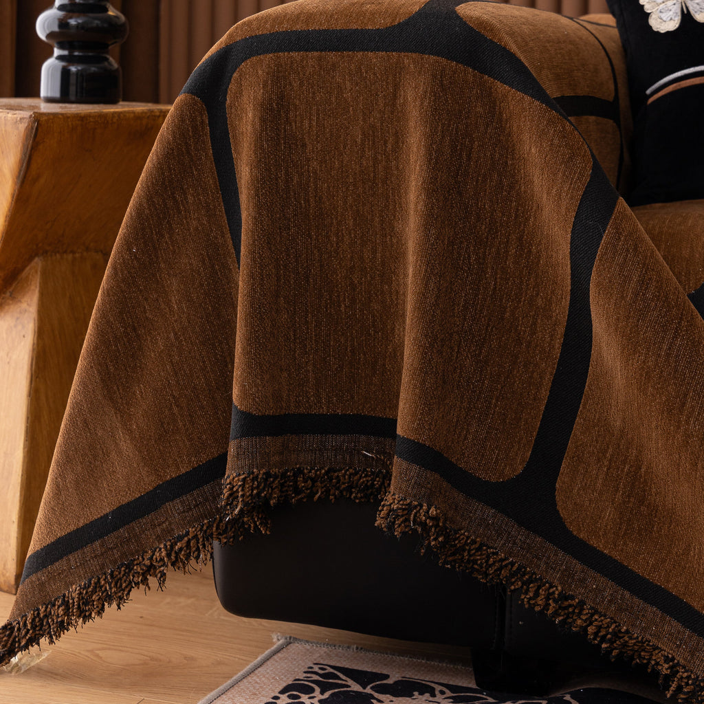 Modern Geometric Sofa Cover Decorative Couch Throw Blanket Furniture Protector