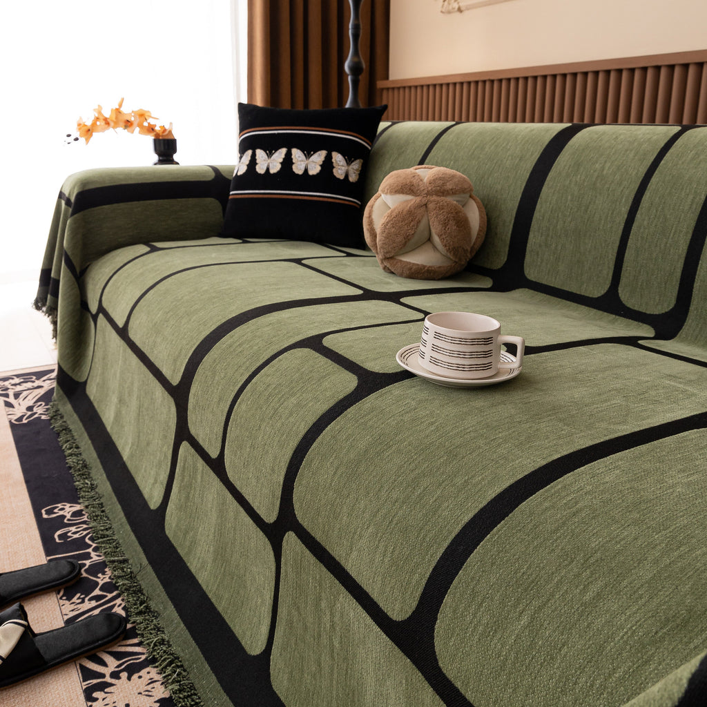 Modern Geometric Sofa Cover Decorative Couch Throw Blanket Furniture Protector