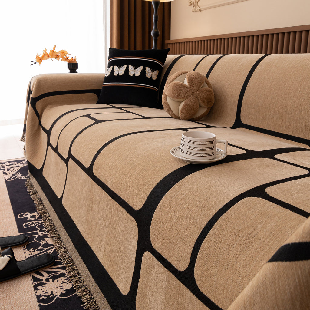 Modern Geometric Sofa Cover Decorative Couch Throw Blanket Furniture Protector
