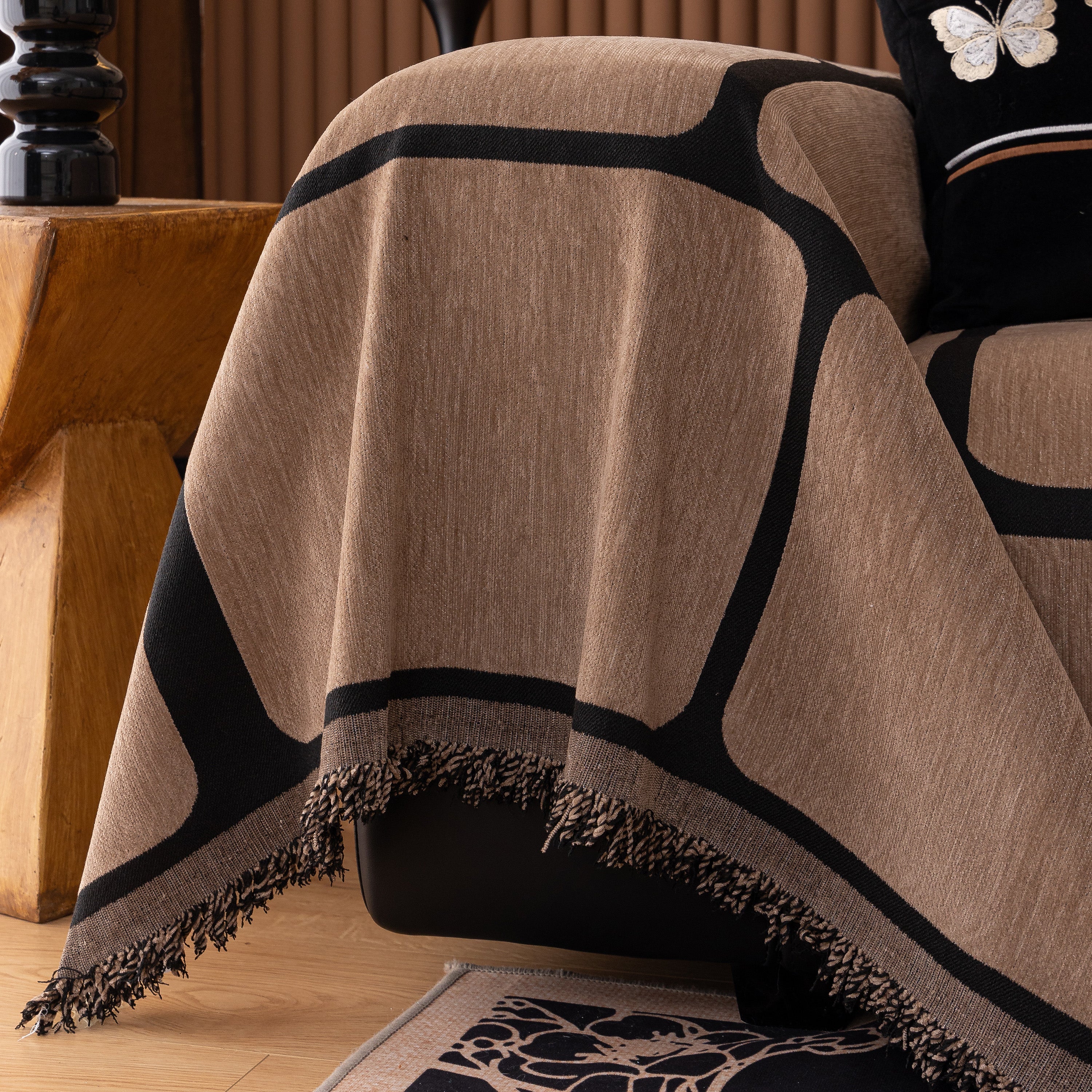 Modern Geometric Sofa Cover Decorative Couch Throw Blanket Furniture Protector