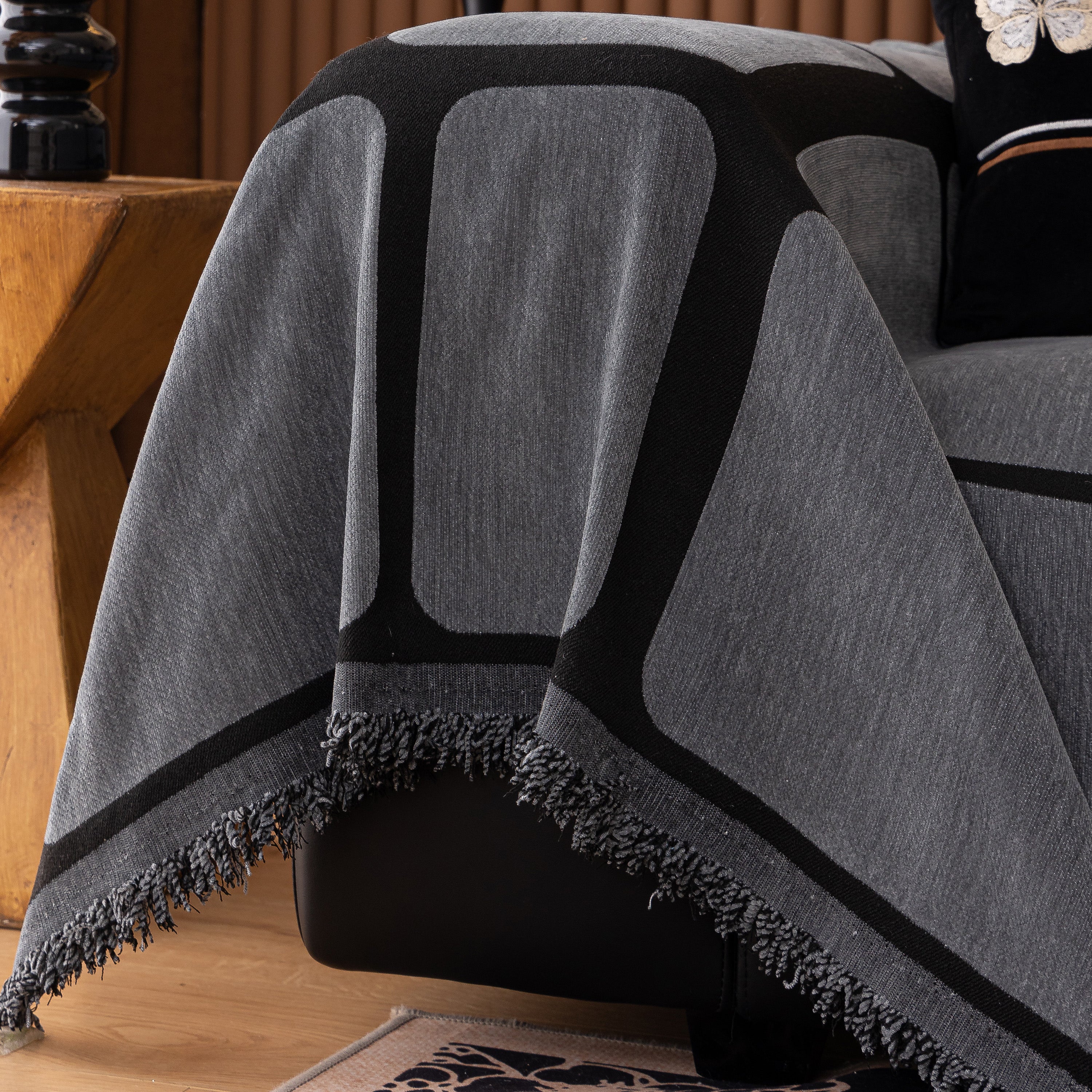 Modern Geometric Sofa Cover Decorative Couch Throw Blanket Furniture Protector