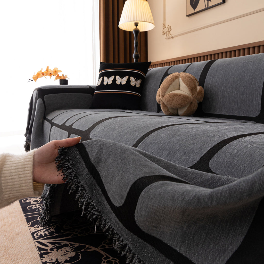 Modern Geometric Sofa Cover Decorative Couch Throw Blanket Furniture Protector