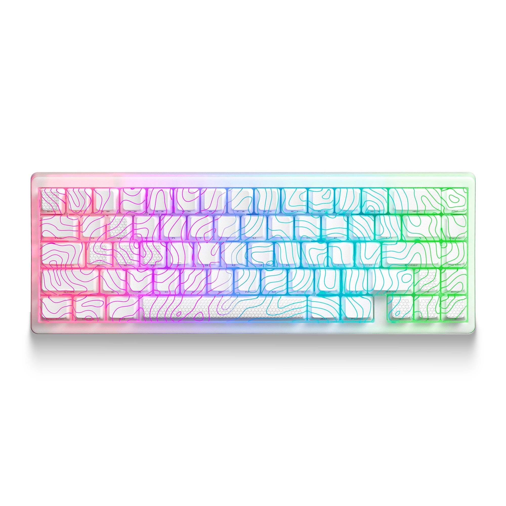 XVX M67 JadeStone Mechanical Keyboard With IMD-Tech Keycaps (Stellar White)