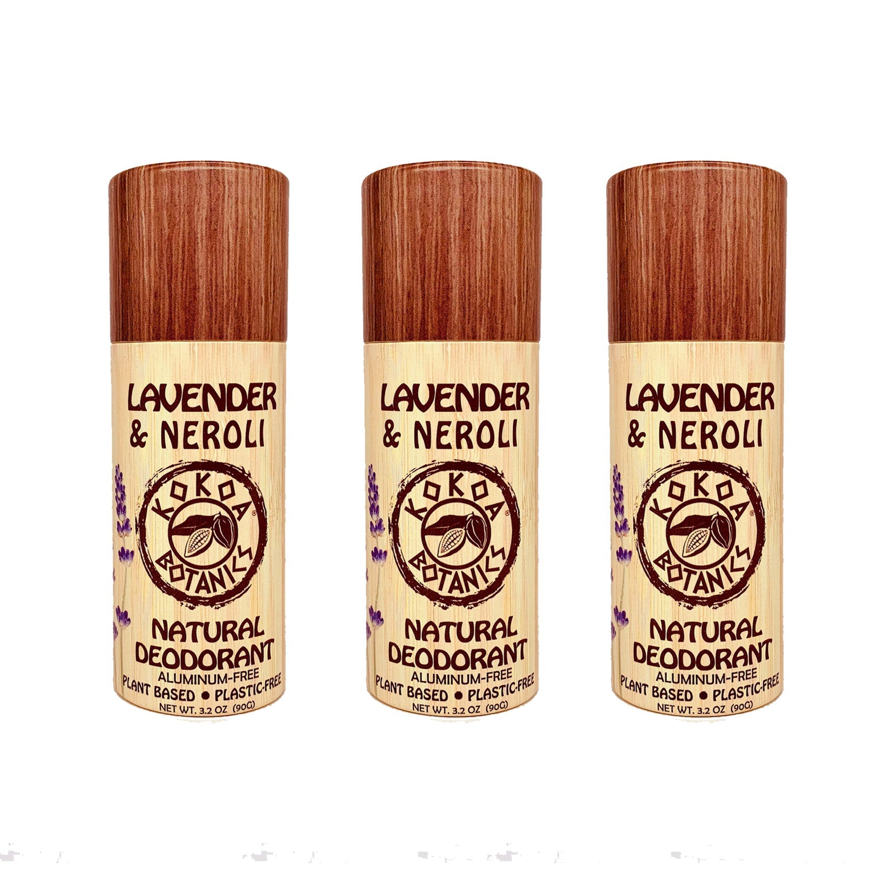 LAVENDER & NEROLI - Natural Deodorant - Sport - Aluminum-Free - Plastic-Free 3.2 oz