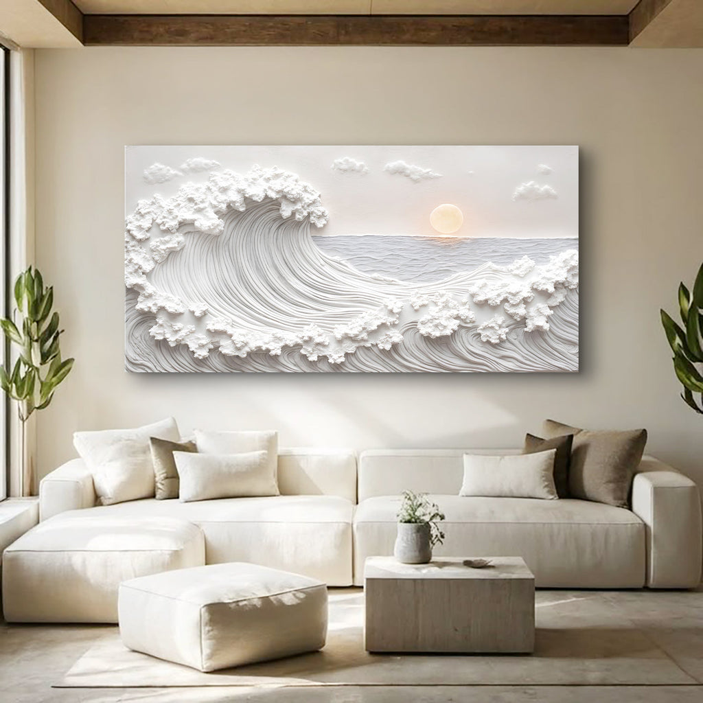 Ocean Waves Abstract Wall Art