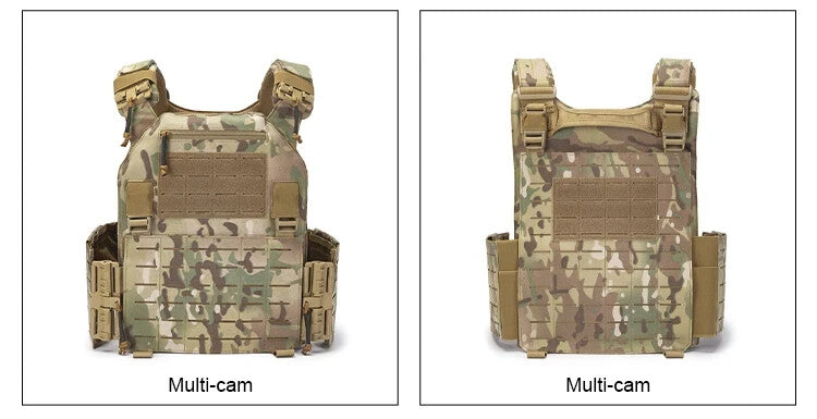 MUCITUP MUCTAC Tactical Plate Carrier Vest 1000D MOLLE Quick Release Multicam
