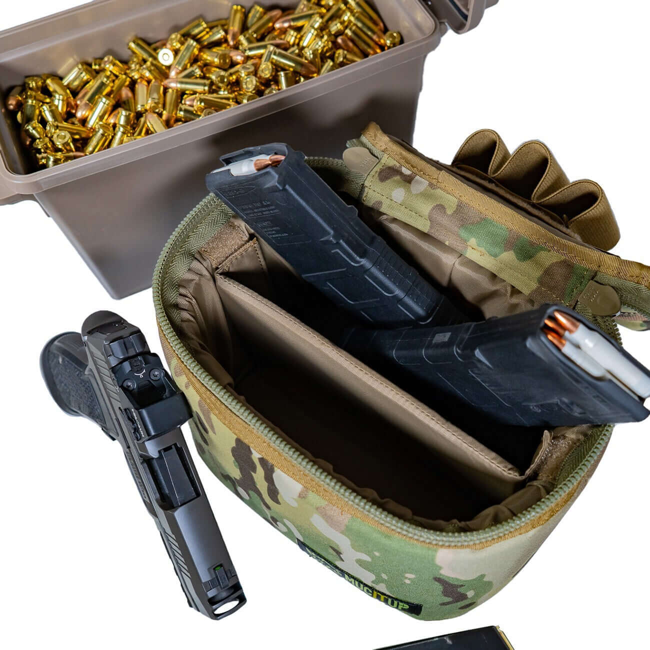 MUCITUP MUCTAC Ammo Dump Bag 1000D Nylon Multiuse Case with Mag & Gear Storage