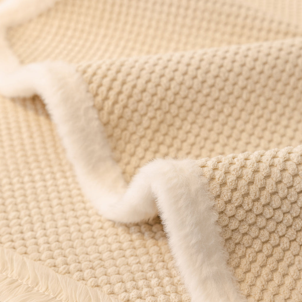 Dog Washable Sofa Protector Cover, Non-Slip Couch Slipcover with Soft Furry Trim