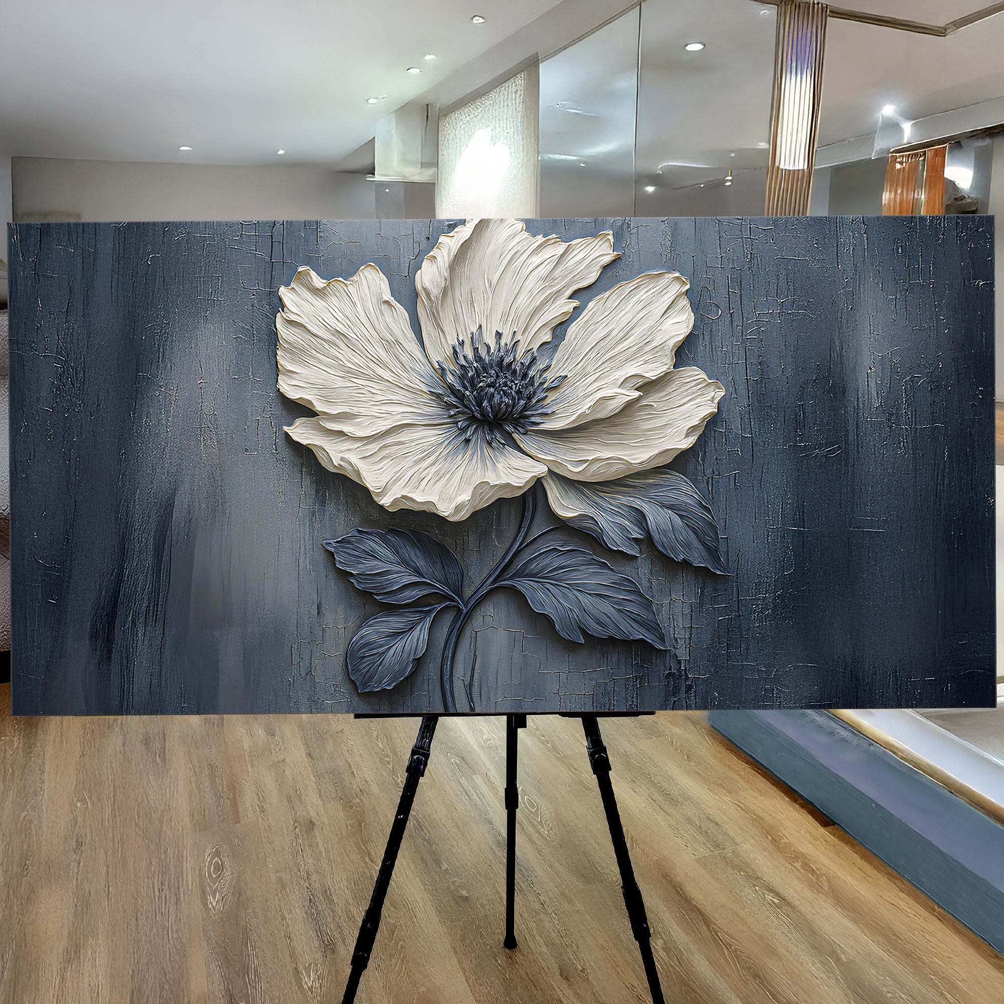 Floral Clay Relief Wall Art
