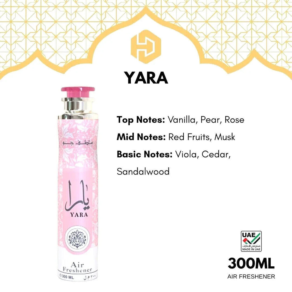 LATTAFA YARA AIR FRESHENER 10.1 U