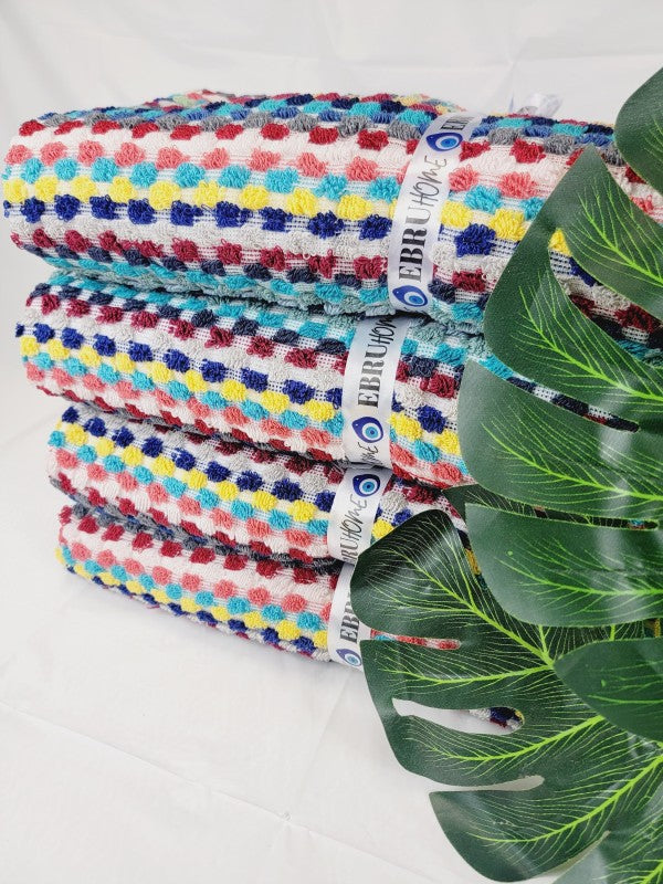 Bath Towels, Organic Turkish Cotton Pom Pom Towels