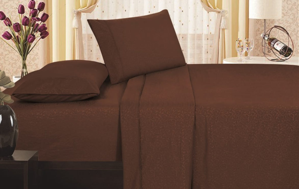 Decor&More 1800 Series Vine Embossed Sheet Set