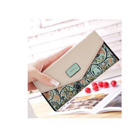 The Blooming Bloom Wallet - Floral PU Leather Clutch with Zipper Closure