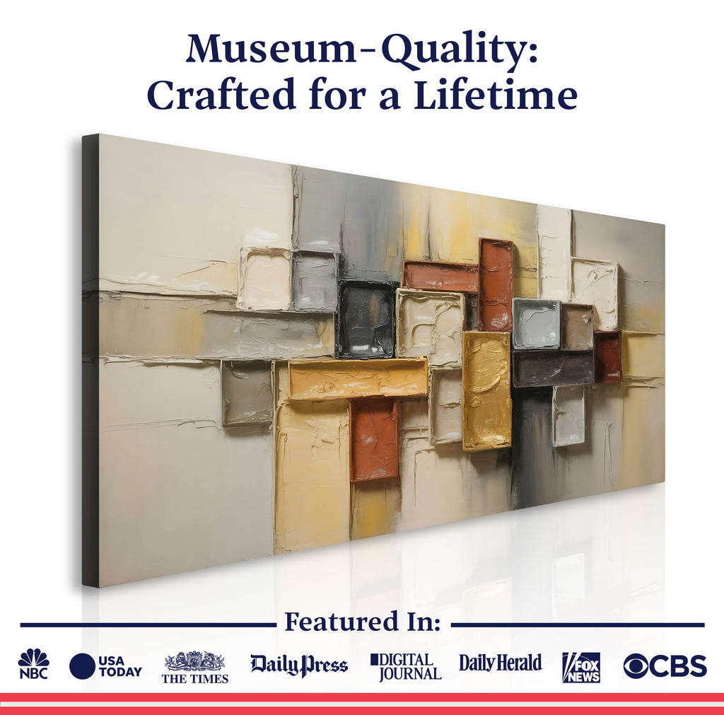 Shape Pattern Minimalist Abstract Wall Art